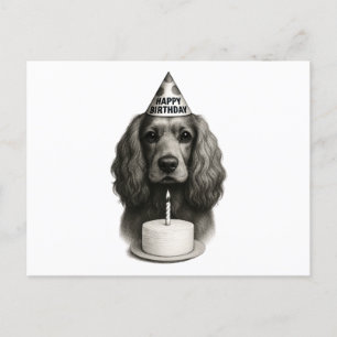 Holiday Postcard Cocker Spaniel Feiertagspostkarte