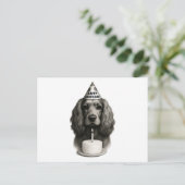 Holiday Postcard Cocker Spaniel Feiertagspostkarte (Stehend Vorderseite)