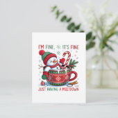 Holiday Postcard Feiertagspostkarte (Stehend Vorderseite)