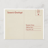 Holiday Postcard Feiertagspostkarte (Rückseite)