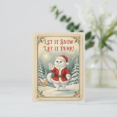 Holiday Postcard Feiertagspostkarte (Stehend Vorderseite)