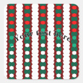 Holiday Postcard Quadratischer Aufkleber (Vorderseite)