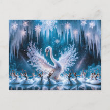 Holiday Postcard Swan Dance