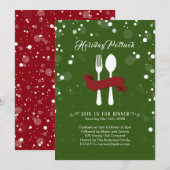Holiday Potluck Dinner Einladung (Vorne/Hinten)