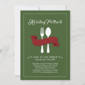 Holiday Potluck Dinner Invitation Einladung (Vorderseite)