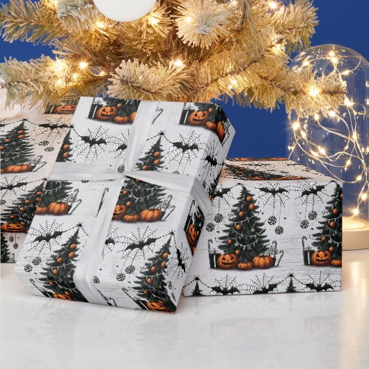 Holiday Pumpkin Tree Geschenkpapier (Feiertage)