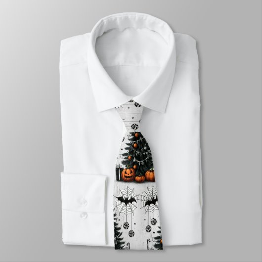 Holiday Pumpkin Tree Krawatte (Gebunden)