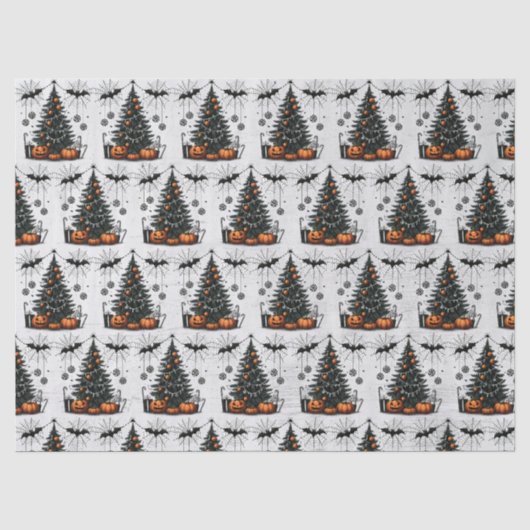 Holiday Pumpkin Tree Seidenpapier (Vorderseite)