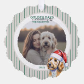 Holiday Pun Watercolor Ornament Karte (Vorderseite)