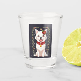 Holiday Puppy Schnapsglas