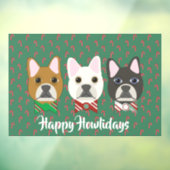 Holiday Pups Candy Cane Fensteraufkleber (Blatt 3)