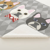 Holiday Pups Gray Diamond Sherpadecke (3/4)