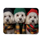 Holiday Pups Magnet (Horizontal)