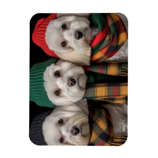Holiday Pups Magnet (Vertikal)
