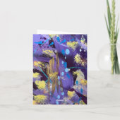 Holiday Purple and Gold Abstract Art (Rückseite)