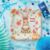 Holiday Rabbit Oster Moderne Sammlung Pappteller (Party)