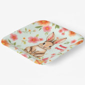 Holiday Rabbit Oster Moderne Sammlung Pappteller (Gewinkelt)