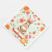 Holiday Rabbit Oster Moderne Sammlung Serviette (Ecke)