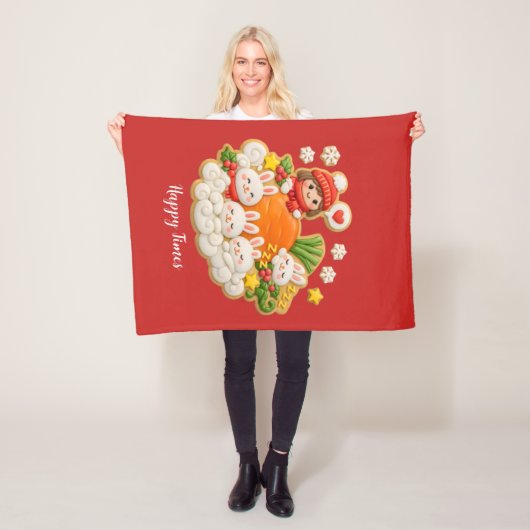 Holiday rabbits fleecedecke (Beispiel)