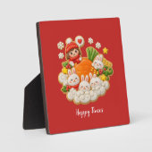 Holiday rabbits fotoplatte (Vorderseite)