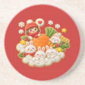 Holiday rabbits getränkeuntersetzer (Vorne)