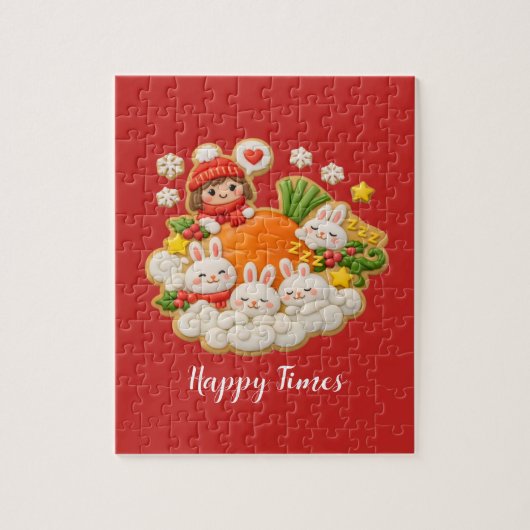 Holiday rabbits puzzle (Vertikal)