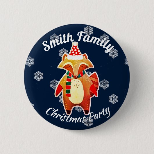 Holiday Raccoon Button (Vorderseite)