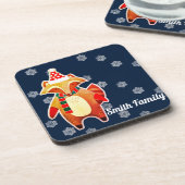 Holiday Raccoon Getränkeuntersetzer (Linke Seite)