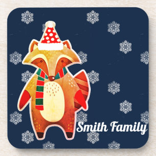 Holiday Raccoon Getränkeuntersetzer