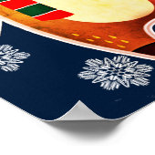 Holiday Raccoon Poster (Ecke)