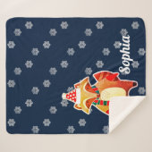 Holiday Raccoon Sherpadecke (Vorderseite (Horizontal))