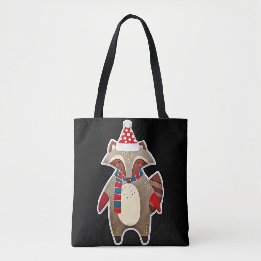 Holiday Raccoon Tasche (Vorderseite)