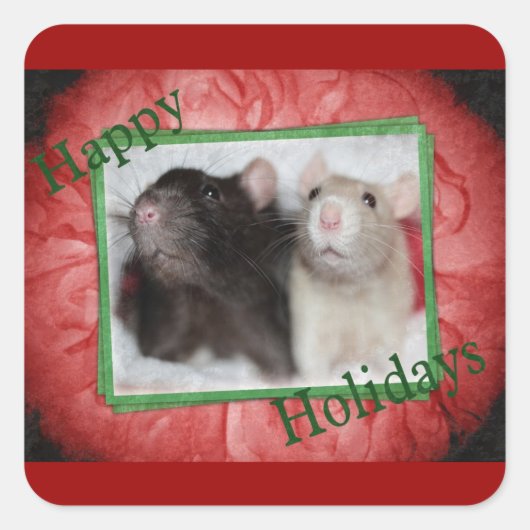 Holiday Rat Stickers (Vorderseite)