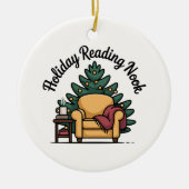 Holiday Reading Nook Tree Keepsake Keramik Ornament (Vorne)