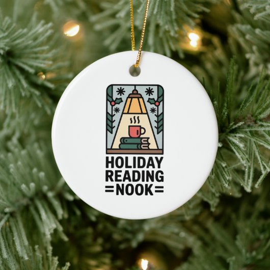 Holiday Reading Nook Tree Keepsake Keramik Ornament (Baum)