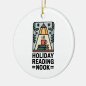 Holiday Reading Nook Tree Keepsake Keramik Ornament (Links)