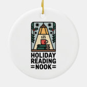 Holiday Reading Nook Tree Keepsake Keramik Ornament (Hinten)