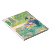 Holiday Reading von Carl Larsson Notizblock (angewinkelt)