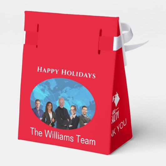 Holiday Real Anwesen Red Tent Fevor Box. Geschenks Geschenkschachtel (Rückseite)