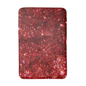 Holiday Red and Black Imitats Glitzer Weihnachten Badematte (Vorderseite Vertikal)