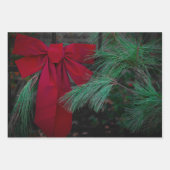 Holiday Red Bow Geschenkpapier Set (Vorderseite 3)