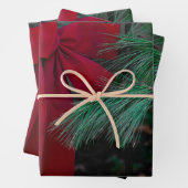 Holiday Red Bow Geschenkpapier Set (Beispiel)
