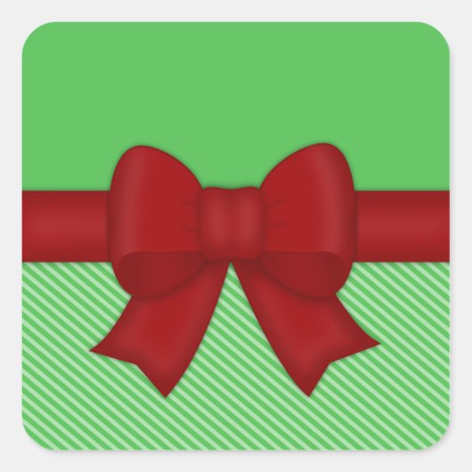 Holiday Red Bow Stickers (Vorderseite)