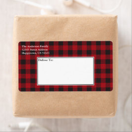 Holiday Red Buffalo Kariert Tartan Shipping