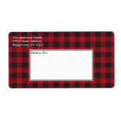 Holiday Red Buffalo Kariert Tartan Shipping (Vorne)