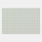 Holiday Red Green Wappen Christmas Geschenkpapier Set (Vorderseite 2)