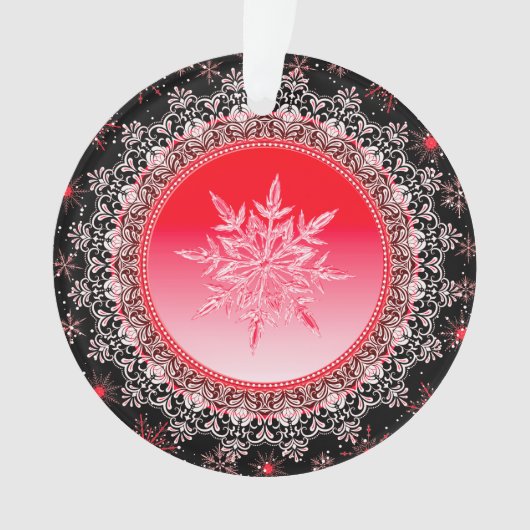 Holiday Red Ice Ornament (Vorderseite)
