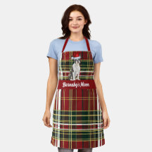 Holiday Red Kariert Boston Terrier Dog Weihnachten