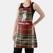 Holiday Red Kariert Boston Terrier Dog Weihnachten Schürze (InSitu)
