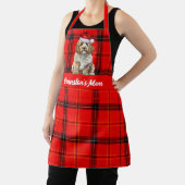 Holiday Red Kariert Cockapoo Santa Dog Weihnachten Schürze (InSitu)